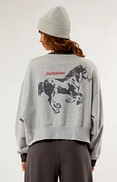 Budweiser By PacSun Wild Horses Crew neck Sweatshirt