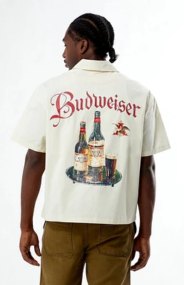 Budweiser By PacSun Last Call Zip Up Woven Shirt