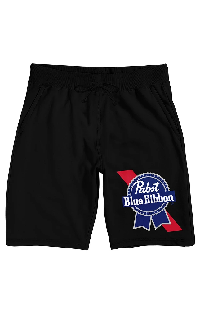 Pabst Blue Ribbon Logo French Terry Shorts