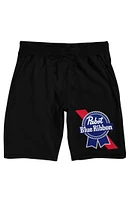 Pabst Blue Ribbon Logo French Terry Shorts