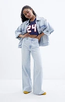 Pacsun Nora Light Indigo Wide Leg Jeans