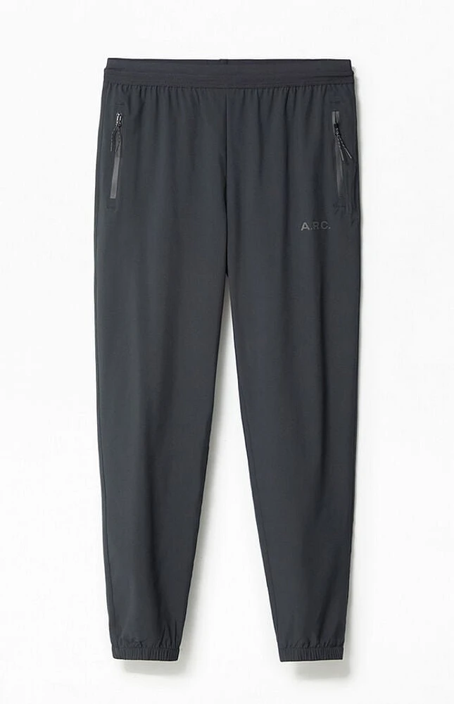 A.R.C. Active Black Nylon Jogger Sweatpants