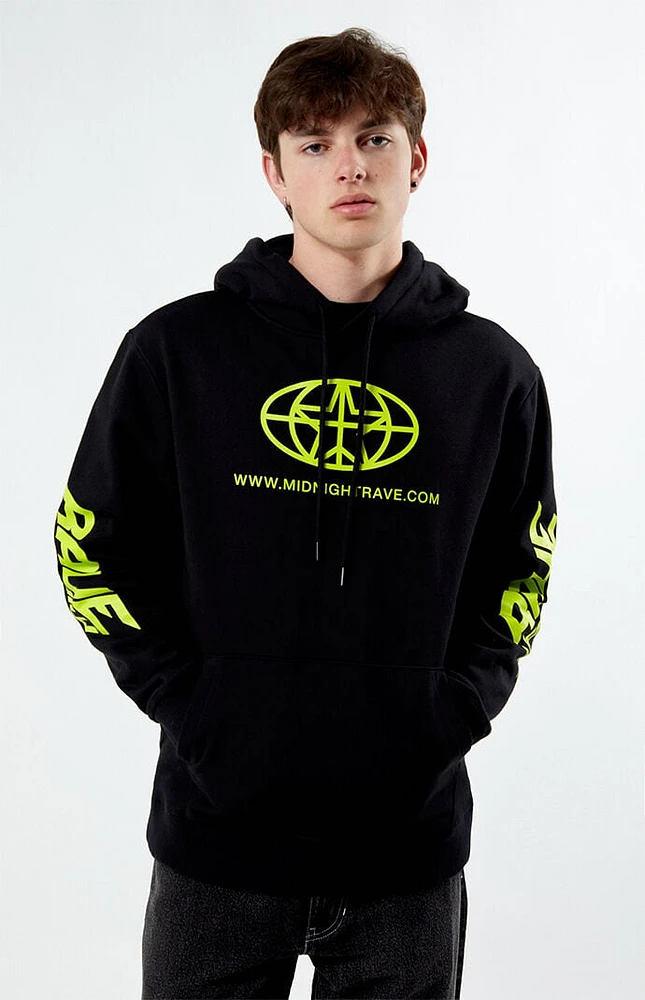 Midnight Rave URL Logo Hoodie