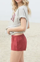 John Galt Red Plaid Keira Boxer Shorts