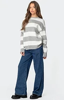 Edikted Richie Oversized Striped Sweater