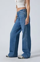 PacSun Casey Low Rise Baggy Jeans Indigo Wash