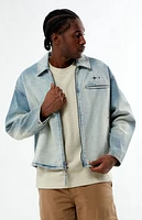 Pacsun Light Indigo Washed Denim Gas Jacket