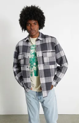 PacSun Plaid Waffle Shirt