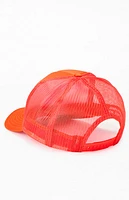 Diamond Cross Ranch Orange Wyoming Trucker Hat