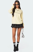 Edikted Honeybee Oversized Long Sleeve T-Shirt