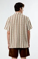 PacSun Textured Stripe Camp Shirt