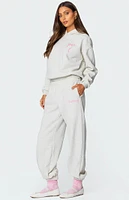 Edikted Sasha Bow Detail Sweatpants