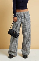 Beverly and Beck Blue Plaid Boxer Pajama Pants