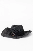 PacSun Straw Heart Cowboy Hat