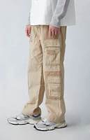 PacSun Khaki Canvas Baggy Cargo Pants