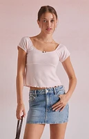 Beverly and Beck Maggie Pointelle T-Shirt