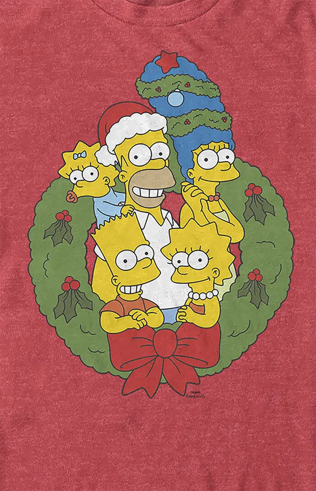 The Simpsons Family Holiday T-Shirt