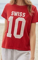 John Galt Red Chloe Swiss 10 T-Shirt