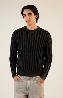 Pacsun Wide Ribbed Knit Crew Neck Sweater