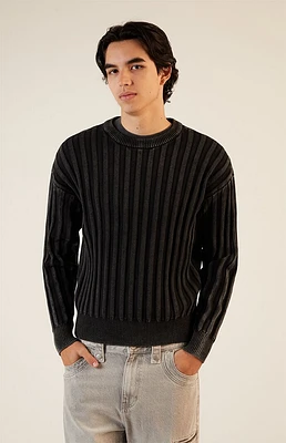 PacSun Wide Ribbed Knit Crew Neck Sweater