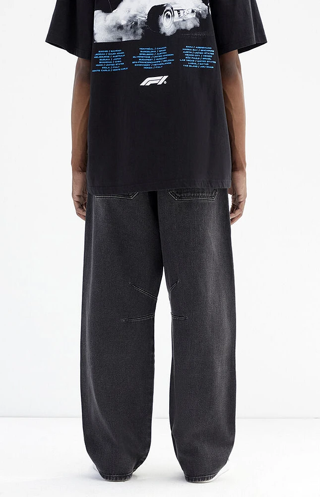 PacSun Black Wash Baggy Jeans