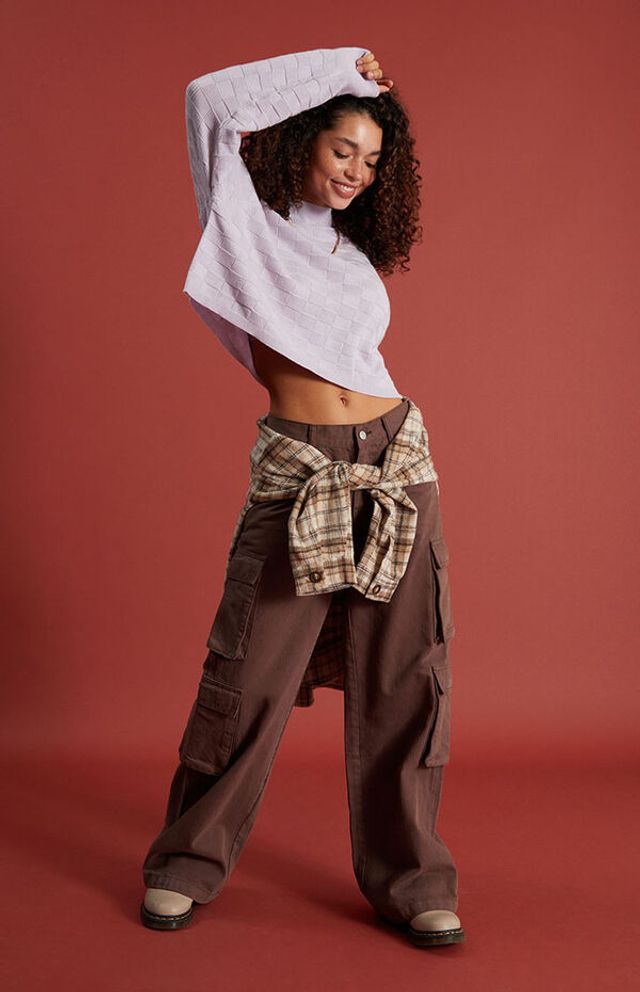 PacSun Eco Brown Baggy Cargo Pants | Foxvalley Mall