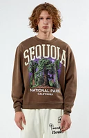 PacSun Sequoia National Park Crew Neck Sweatshirt