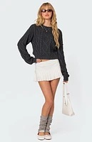 Edikted Poppy Cable Knit Sweater