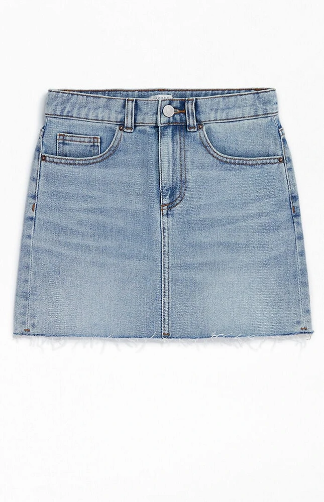 PacSun Kids Medium Indigo Denim Mini Skirt