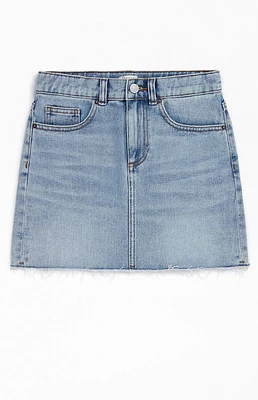 PacSun Kids Medium Indigo Denim Mini Skirt