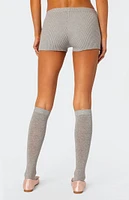 Edikted Bow Time Knit Micro Shorts