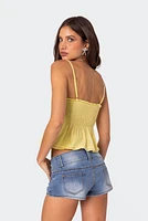 Edikted Millie Scrunch Tank Top