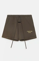 Fear of God Essentials Brown Heavy Fleece Soccer Sweat Shorts