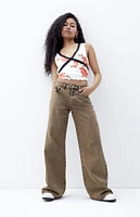 PacSun Lena Brown Low Rise Super Baggy Jeans