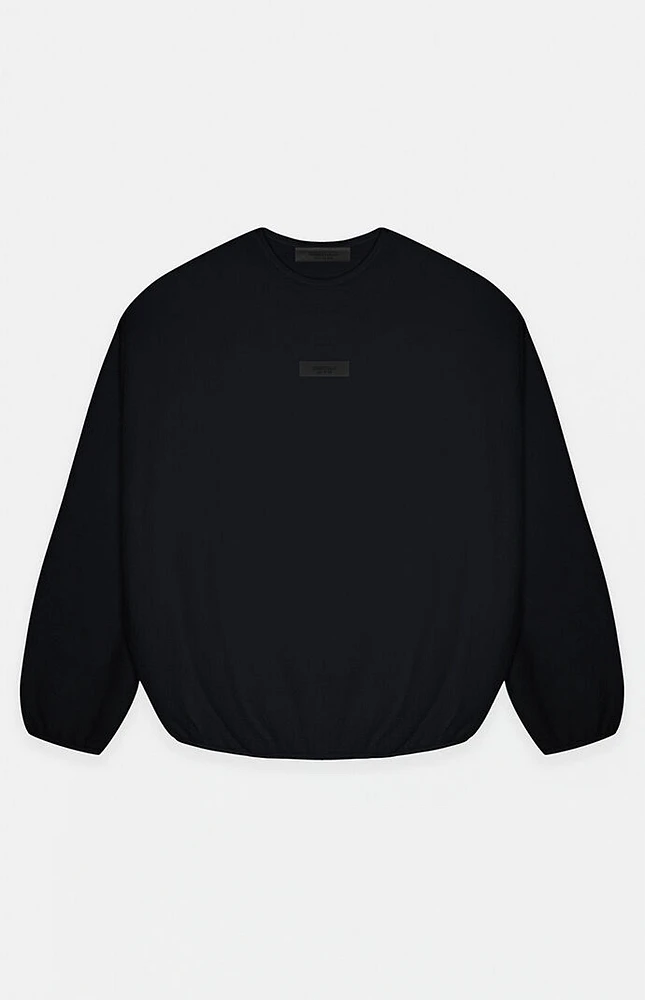 Fear of God Essentials Jet Black Crew Neck Sweatshirt