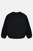 Fear of God Essentials Jet Black Crew Neck Sweatshirt