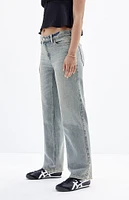 PacSun Jordyn Medium Indigo Low Rise Straight Leg Jeans