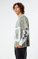 PacSun Camo LA Division 80 Layered Long Sleeve T-Shirt