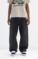 PacSun Black Baggy Cargo Jeans