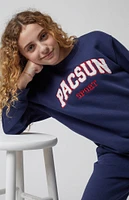 PacSun Kids Chenille Logo Crew Neck Sweatshirt