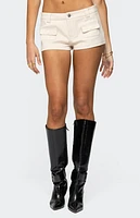 Edikted Terra Cargo Micro Shorts