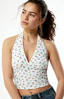 Your Favorite Floral Chrissy Halter Tank Top