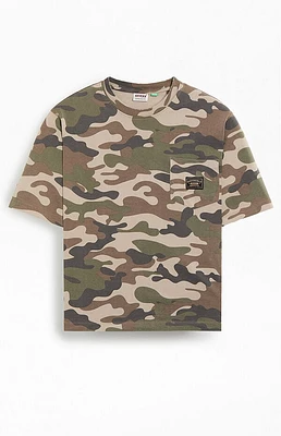 GUESS Originals AOP Camo Boxy Pocket T-Shirt