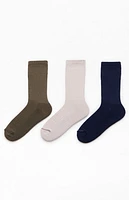 adidas 3 Pack Classic Cushioned Crew Socks