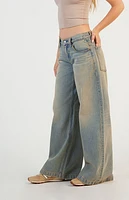 Pacsun Sloane Low Rise Ultra Baggy Jeans Light Indigo Tinted