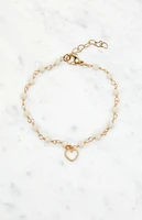 John Galt Heart Charm Bracelet