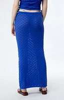Charlie Holiday Emma Pointelle Midi Skirt