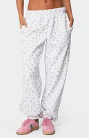 Edikted Bouquet Oversized Sweatpants