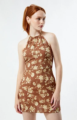 Rhythm Nova Paisley Halter Mini Dress