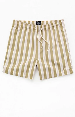 Pacsun Balcony Striped Eco 4.5" Swim Trunks